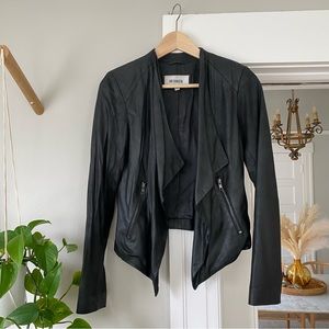 BB DAKOTA soft black leather jacket